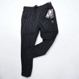 Andi Mesh Basketball Slim Fit Pants Pockets & Drawstring Jogger Men Size L Black